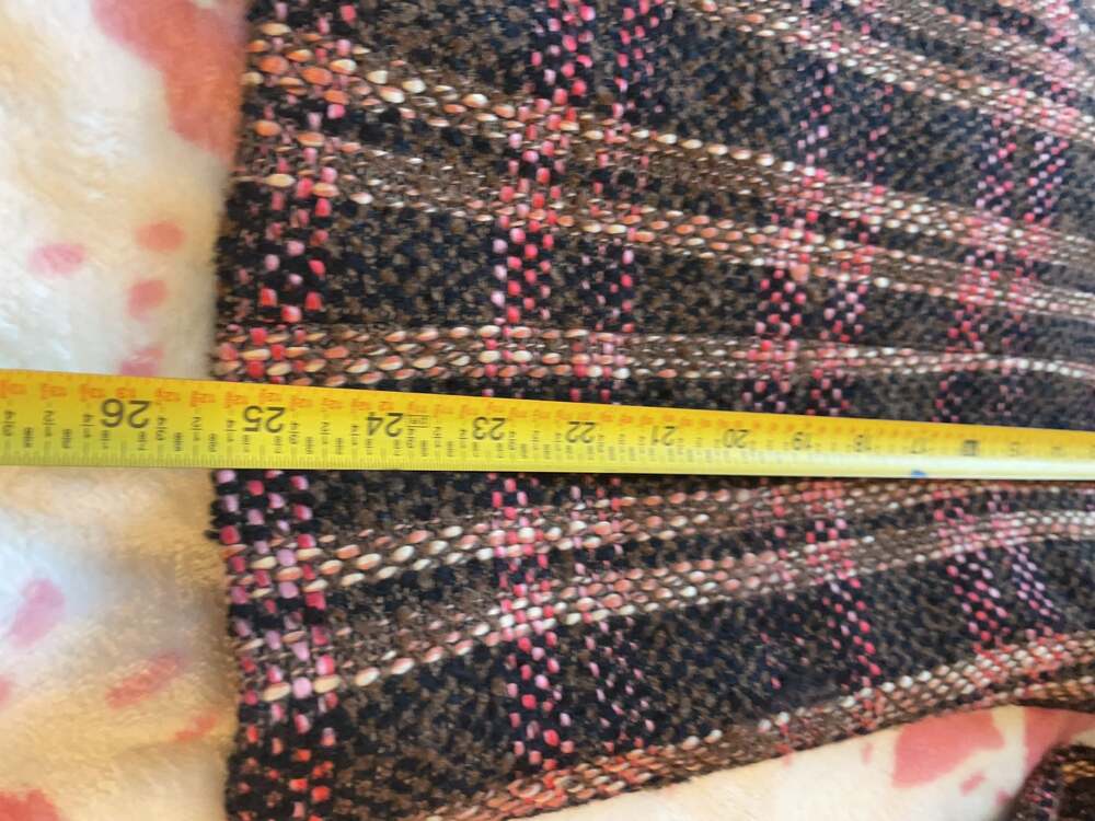 Fundamental Things Tweed Plaid Blazer Jacket Size 14 - Picture 10 of 12